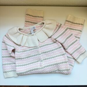 NWT Janie and Jack knit ruffle onesie